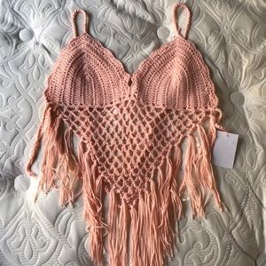 NEVER WORN Boho crop top